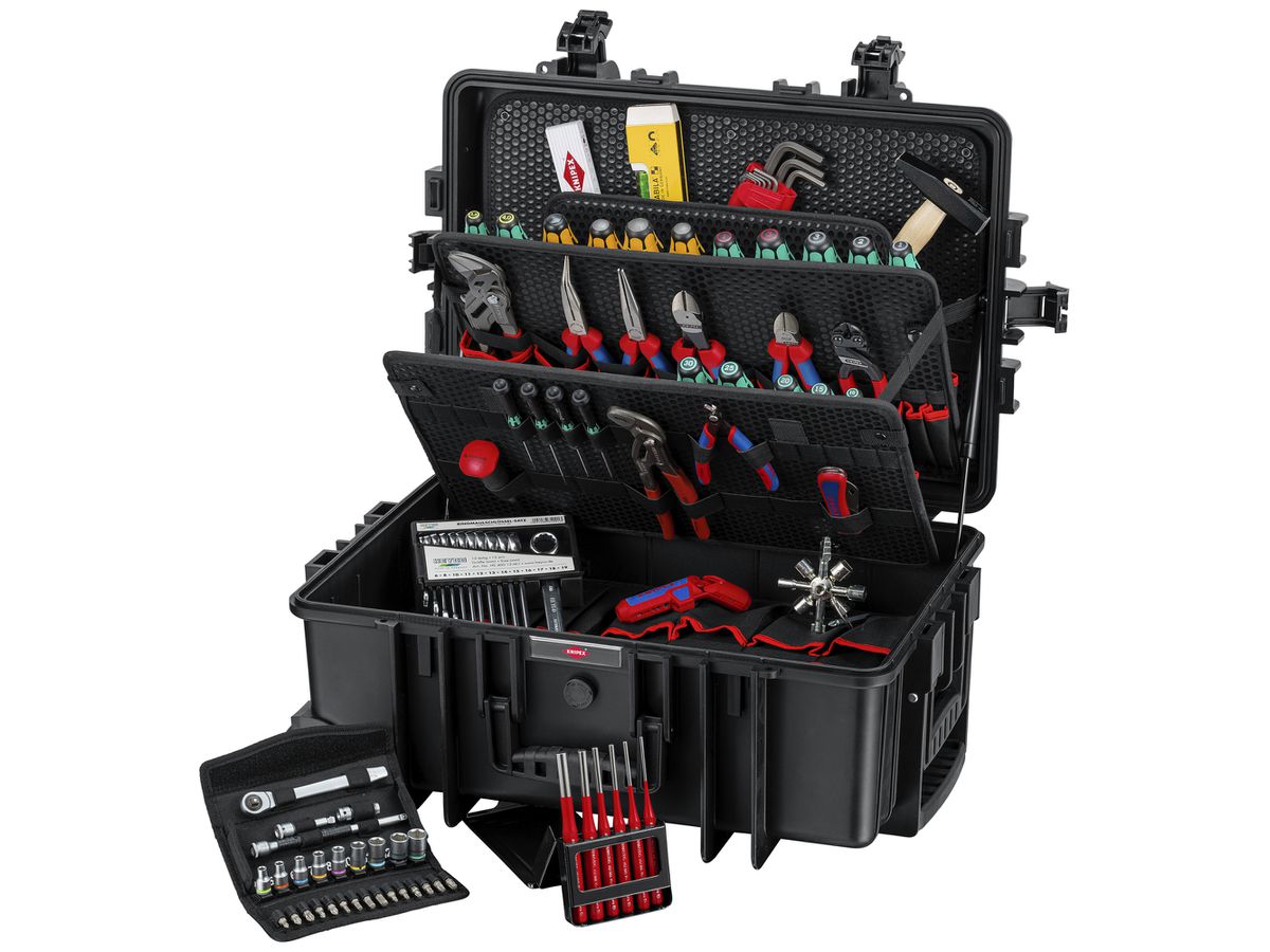 Werkzeugkoffer KNIPEX "Robust45 Move" Mechanik 90-teilig
