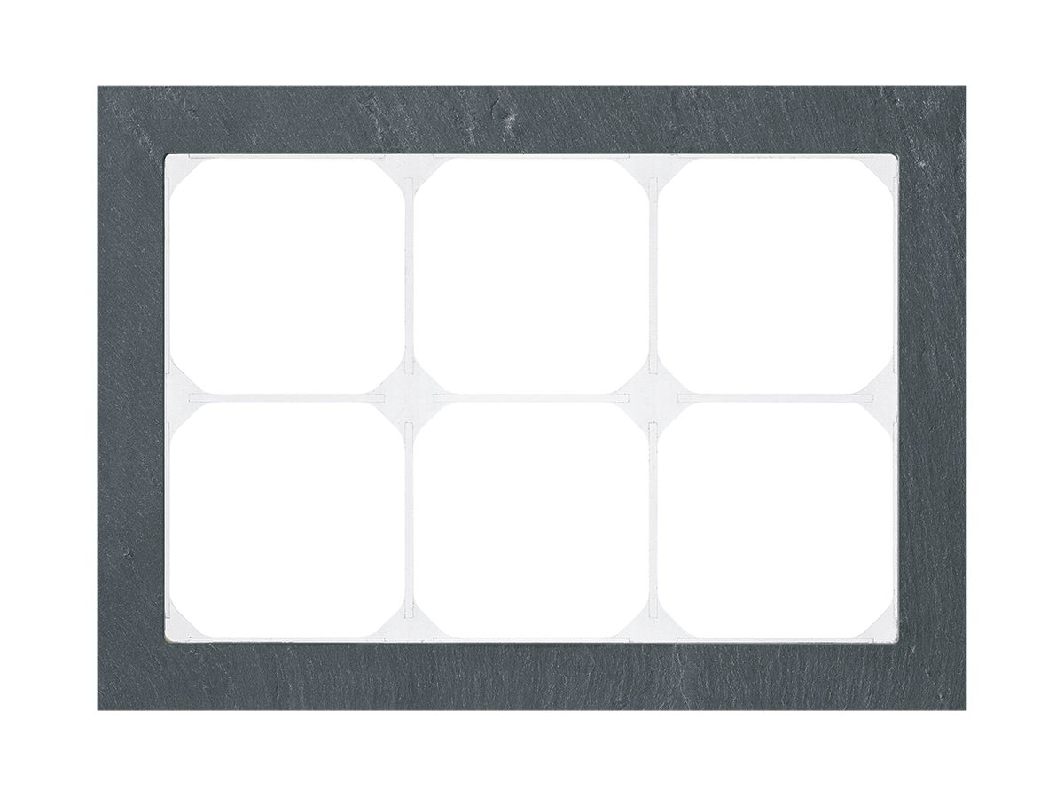 Abdeckrahmen KAL.art 2×3 154×214mm Schiefer schwarz