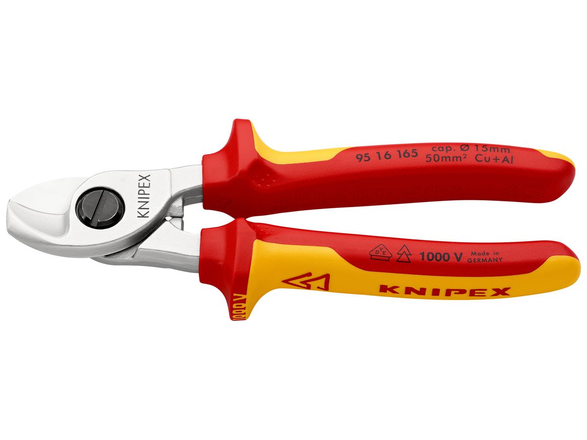 Kabelschere KNIPEX für Ø15mm max VDE 165mm