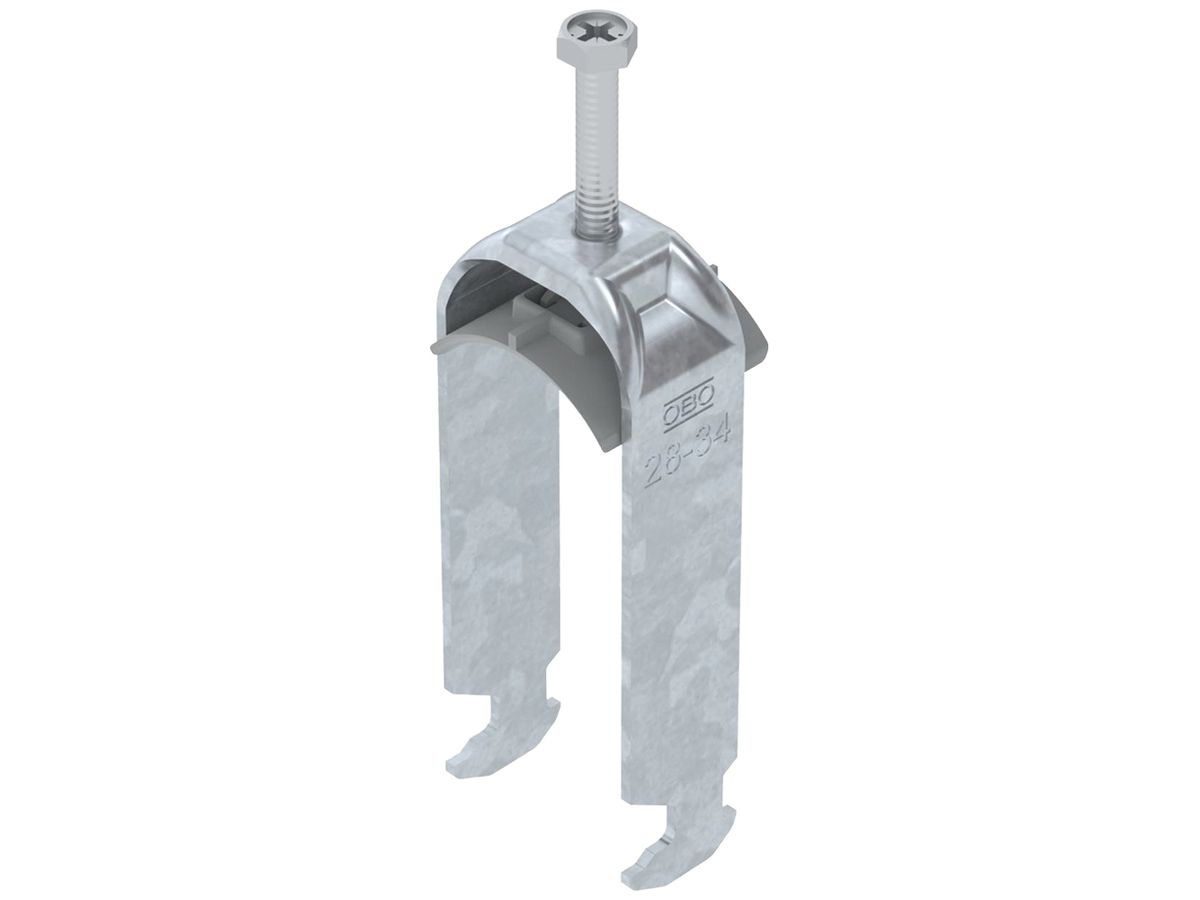 Schnellverleger BET 2056 H-Fuss Kunststoff 28…34mm 2×Kabel Stahl tfZn