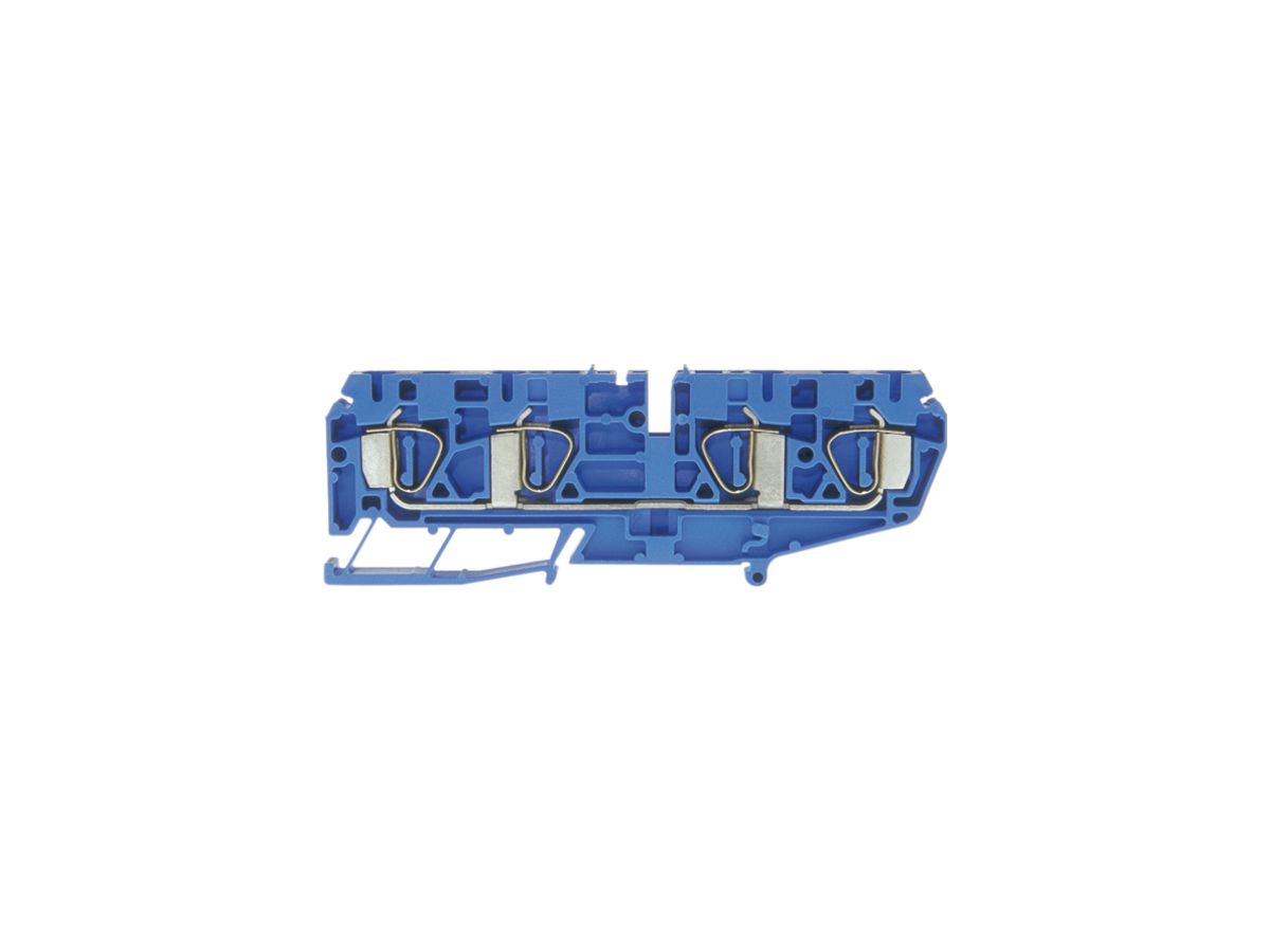 Durchgangs-Reihenklemme Woertz Ex 0.5…4mm² 20A 600V Federzugansch.4×1 TH35 blau