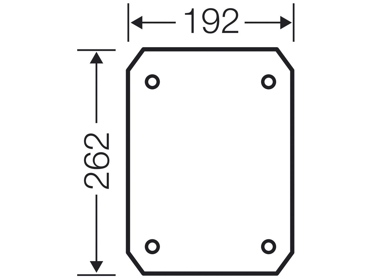 Montageplatte Hensel, Isolierstoff 4mm stark, für Leergehäuse EB 35…