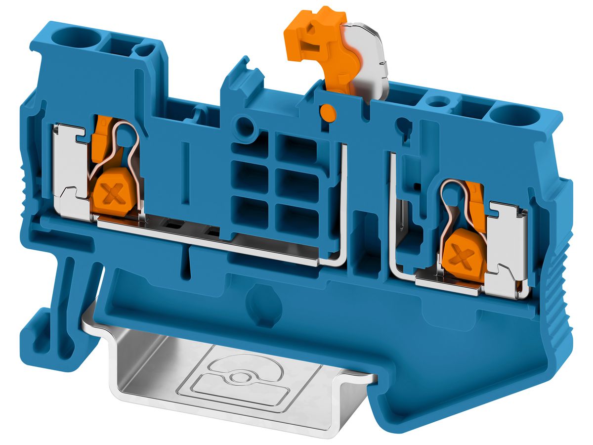 Messertrennklemme PX XT 2,5-MT BU 4mm² 20A 500V 2×1 TH35 bl