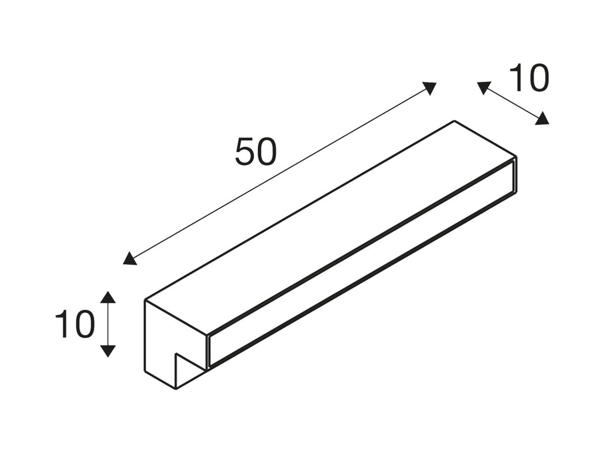 LED-Wegeleuchte SLV L-LINE 60 11.5W 800lm 3000/4000K IP65 anthrazit