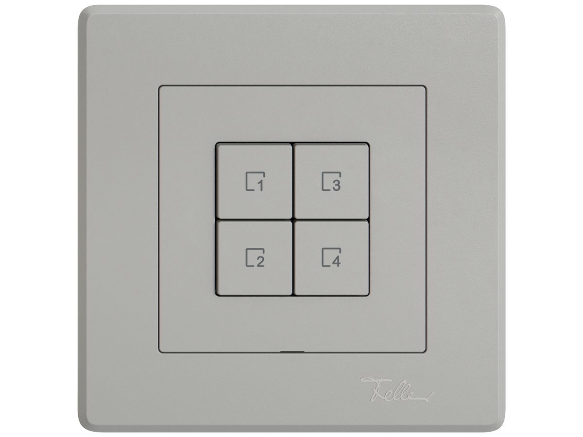 UP-Bedienaufsatz zu Szenentaster EDIZIO.liv Wiser SNAPFIX® 4 Szenen WLAN 4T hgu