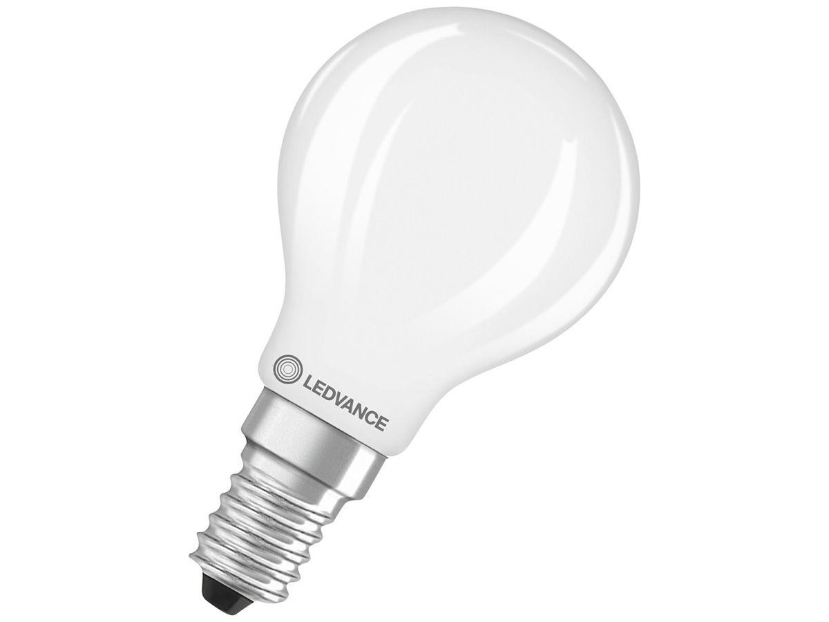 LED-Lampe LEDVANCE CLASSIC P E14 1.8W 250lm 827 mattiert Ø45×84mm