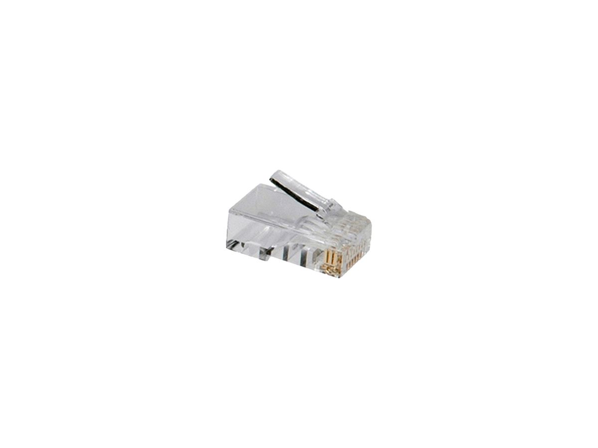 Feldstecker ROLINE Kat.6 RJ45 Crimp Transparent 10Stk.