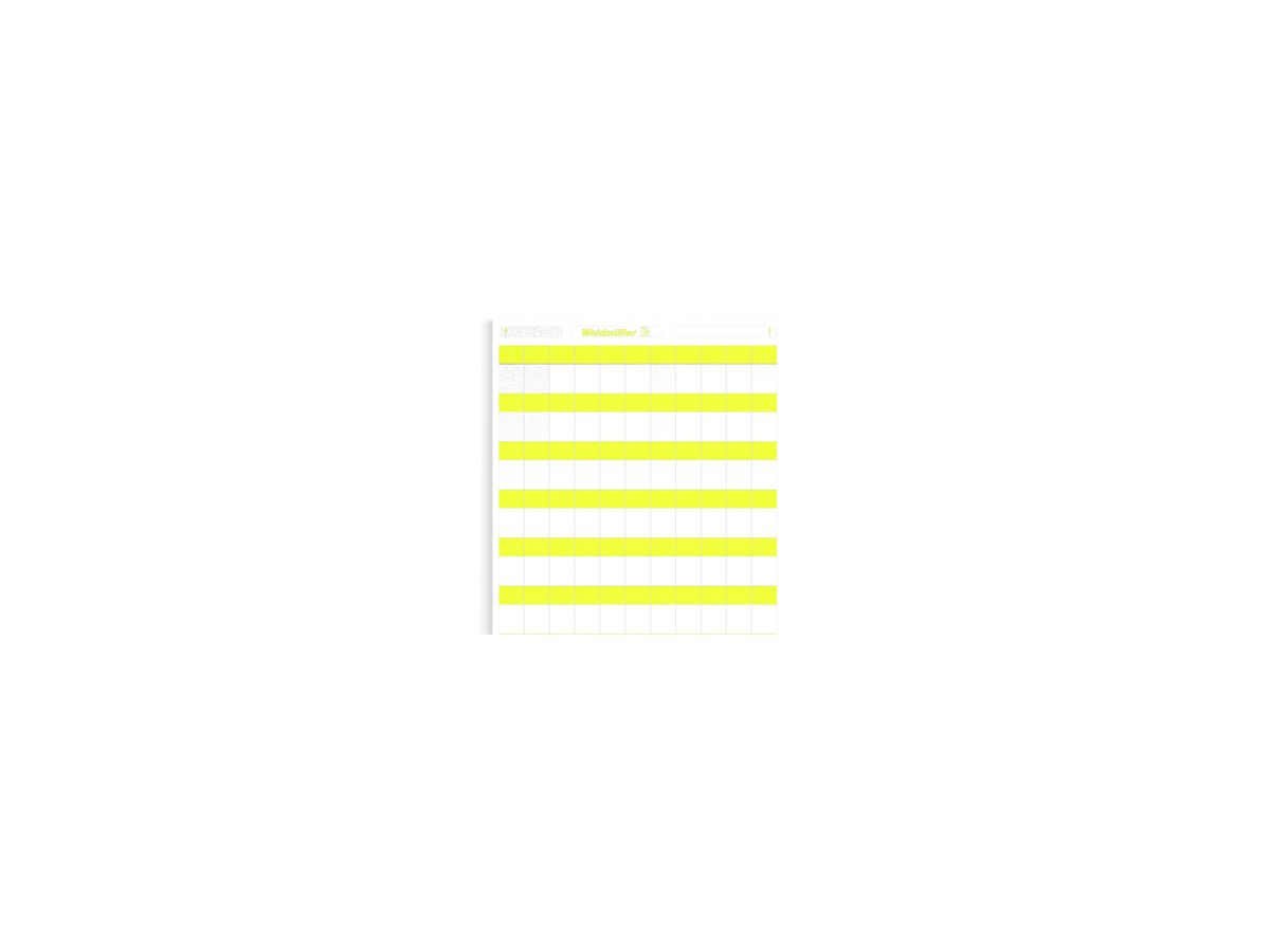 Kabelmarkier-Etikette Weidmüller LaserMark WriteOn für Ø5…7mm 34×18mm gelb