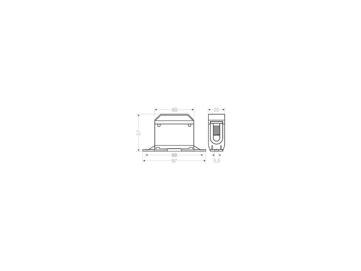 Verbindungsklemme Hensel Mi NK 1 1-polig 16…50mm² 150A 690V