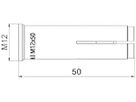 Einschlagdübel BET EA II M12 Ø15×50mm St galvanisch/ elektrolytisch verz.