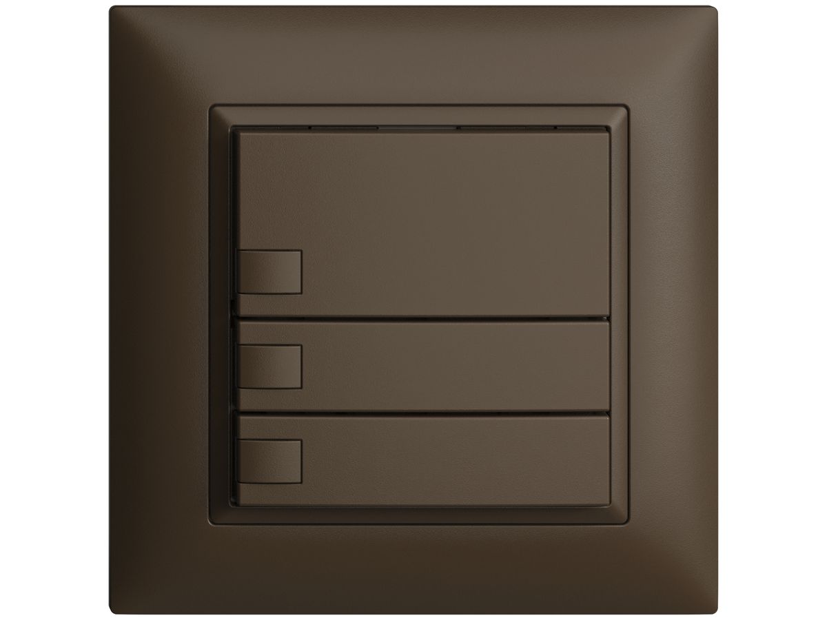 UP-Taster KNX 3-fach EDIZIOdue coffee RGB ohne LED