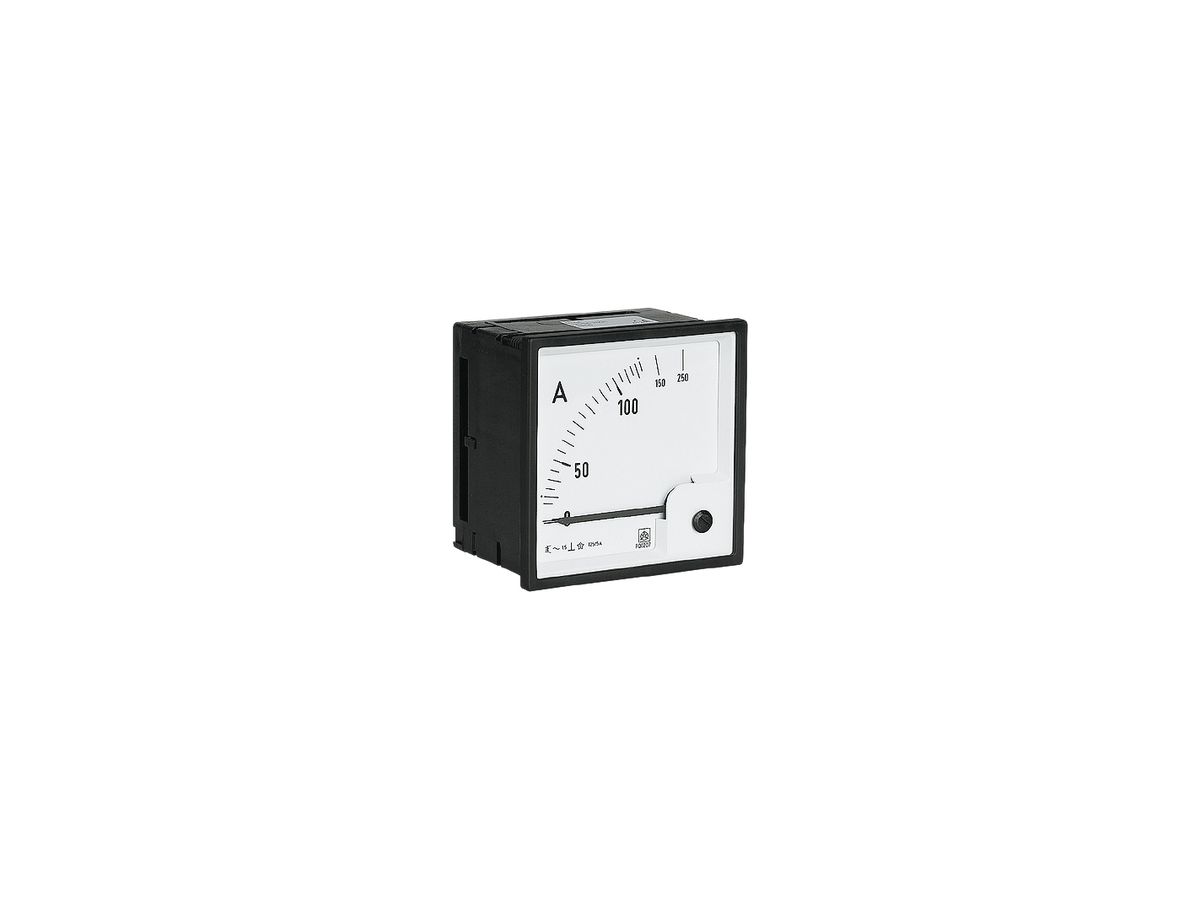 EB-Amperemeter ISKRA FQ0207 250/5A-500 A, 250A (AC), Klasse 1.5, 96×96mm