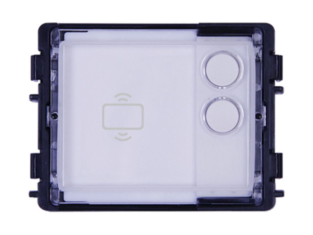 Tasten-Modul ABB-Welcome IP, 2 Rundtasten, NFC/IC, 1 Modul, weiss