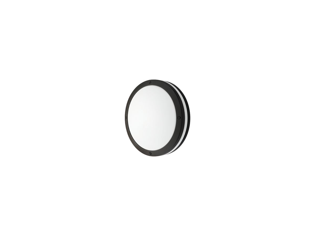 LED-Anbauleuchte SG Evje 12W 1180lm 830 IP65 DIM direkt/indirekt Ø320 schwarz