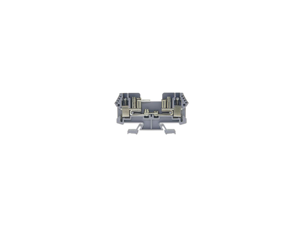 Messertrennklemme Woertz 0.5…10mm² 50A 500V Schraubanschluss 1×2 TH35/G32 grau