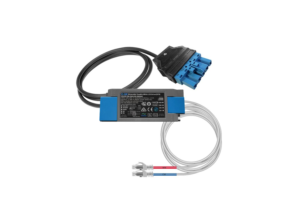 LED-Konverter ESYLUX DRIVER SET 30W 700mA RJ45 WAGO WINSTA DALI-2 DT8