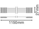 Durchgangsverdrahtung LEDVANCE DP HOUSING 1×LAMP 1150mm 5×2.5mm²