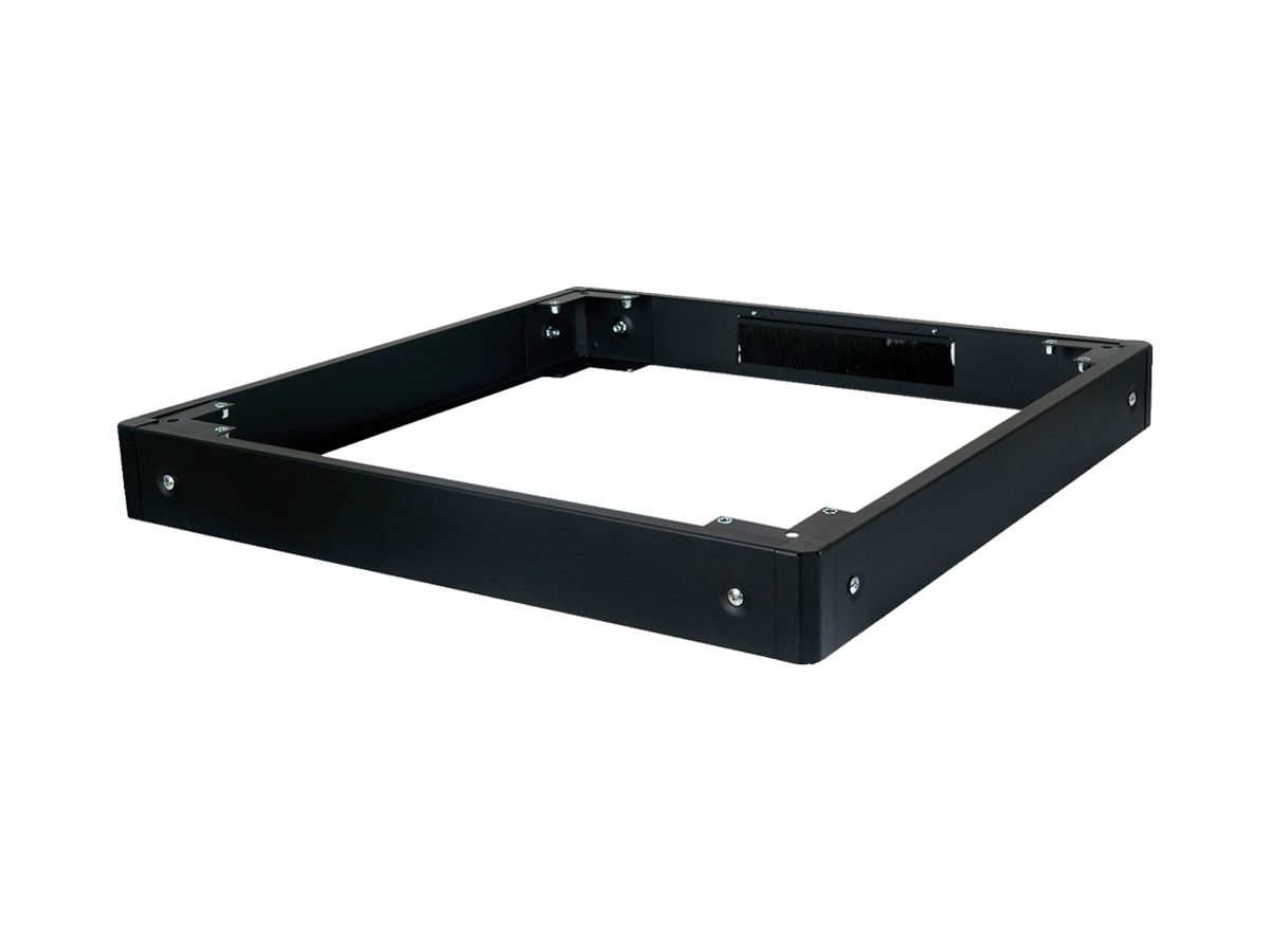 Sockel ROLINE 800×100×800mm komplett schwarz Stahl