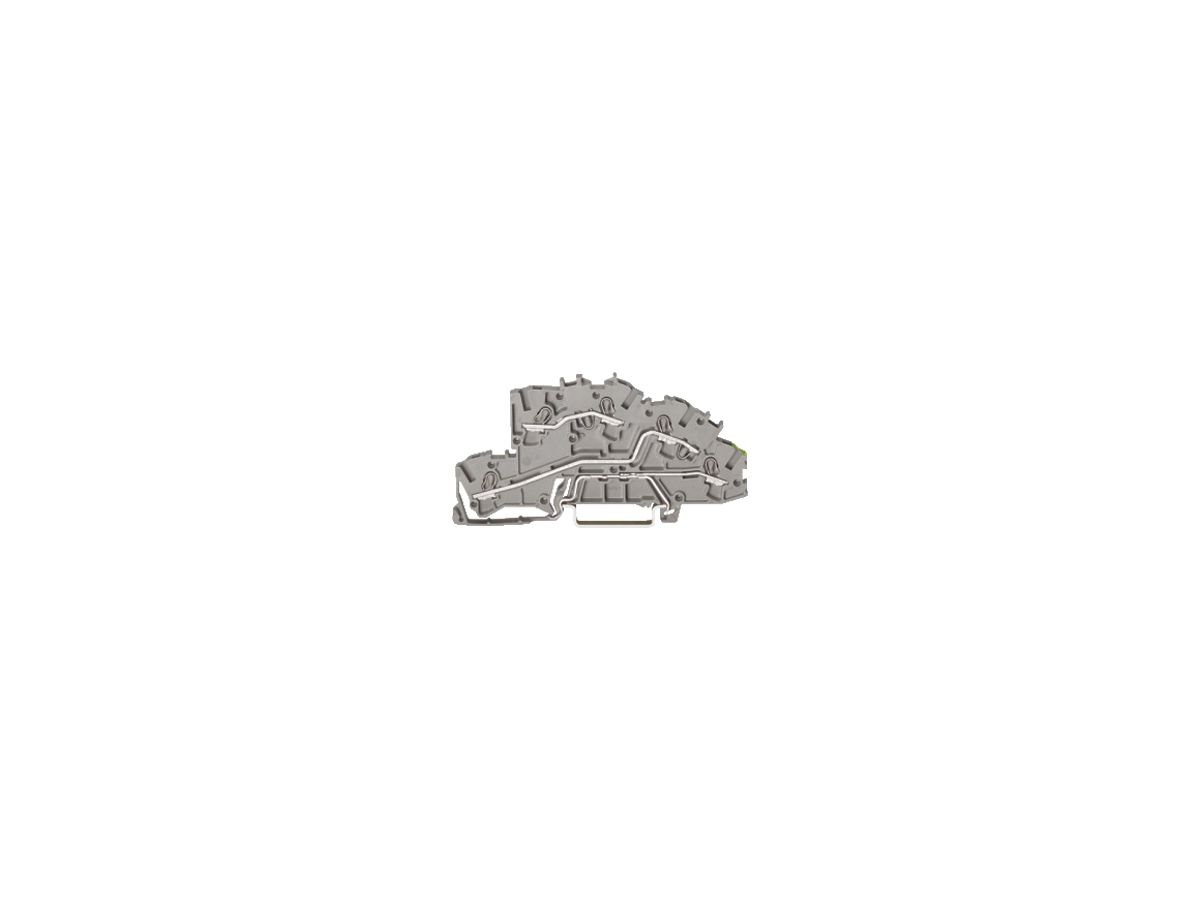 Inst.-Etagenklemme WAGO 2.5mm² L/L/PE grau