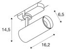 LED-Spot SLV 3~ NUMINOS S DALI 11W 1100lm 4000K 24° Ø65×162mm weiss