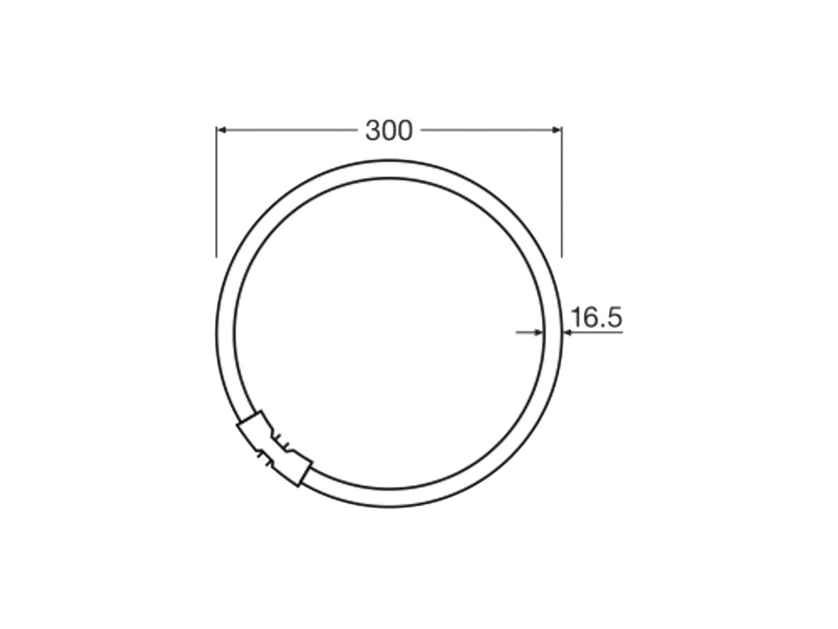 LED-Röhre LEDVANCE EXTERNAL 2GX13 33V 21.5W 2900lm 830 300mm mattiert