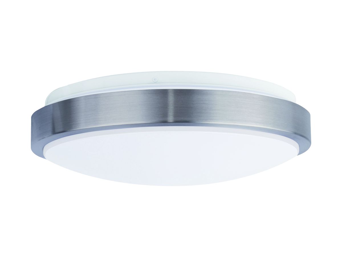 LED-Decken-/Wandleuchte DOTLUX LUNAsilver-sensor 36W 3200lm 3000…5700K IP44 Al