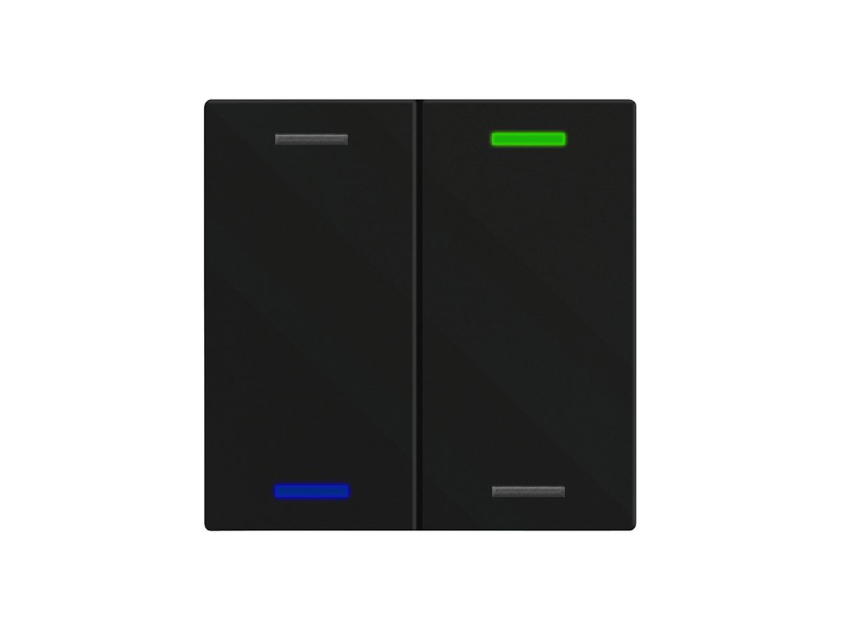 EB-Taster KNX RGBW MDT BE-TAL600216.01 2T/4B schwarz matt "neutral"