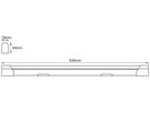 LED-Lichtleiste LDV LED VALUE BATTEN 10W 1000lm 4000K 634mm weiss