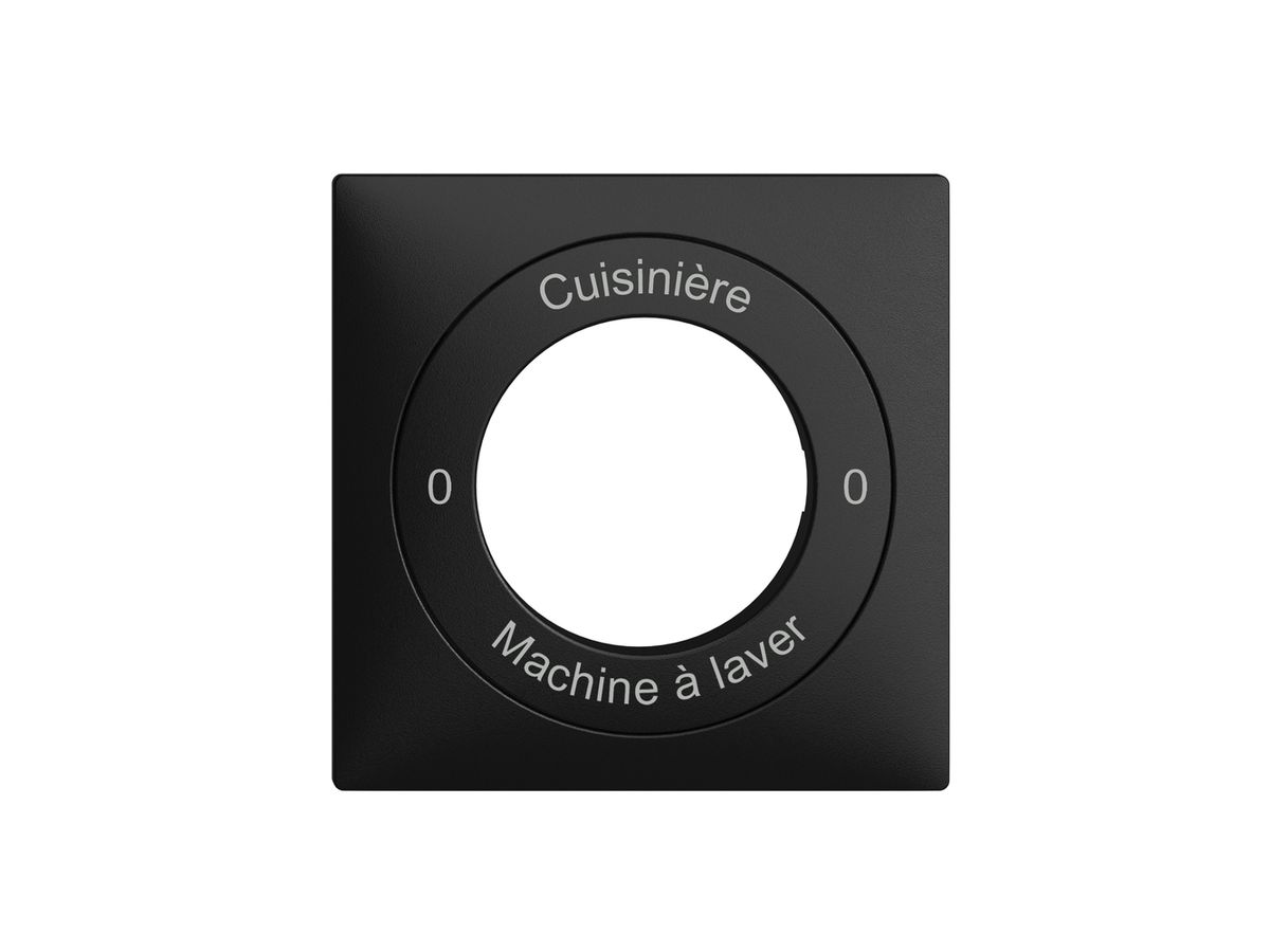 Frontset 0-Cuisinière-0-Machin à laver EDIZIOdue 60×60mm schwarz