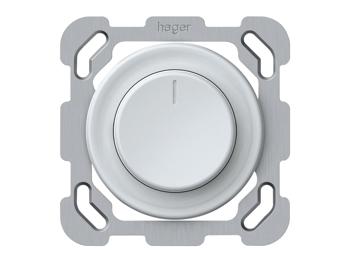 UP-Drehdimmer origin Phasenanschnitt 20…500VA 77×77mm ws