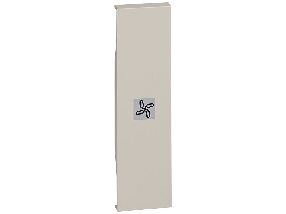 Tastenabdeckung Living Now 1 Modul mit Symbol Ventilator sand