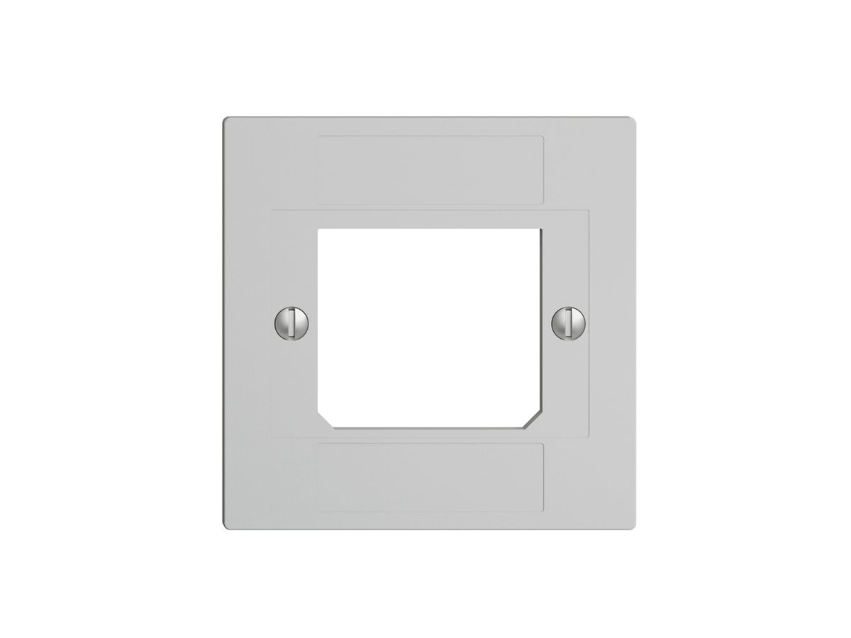 Frontplatte ITplus ADSL EDIZIOdue hellgrau 3×RJ/1×T+T