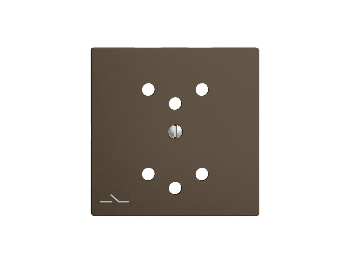 Frontplatte EDIZIOdue 2×T12 1×S coffee mit Shutter