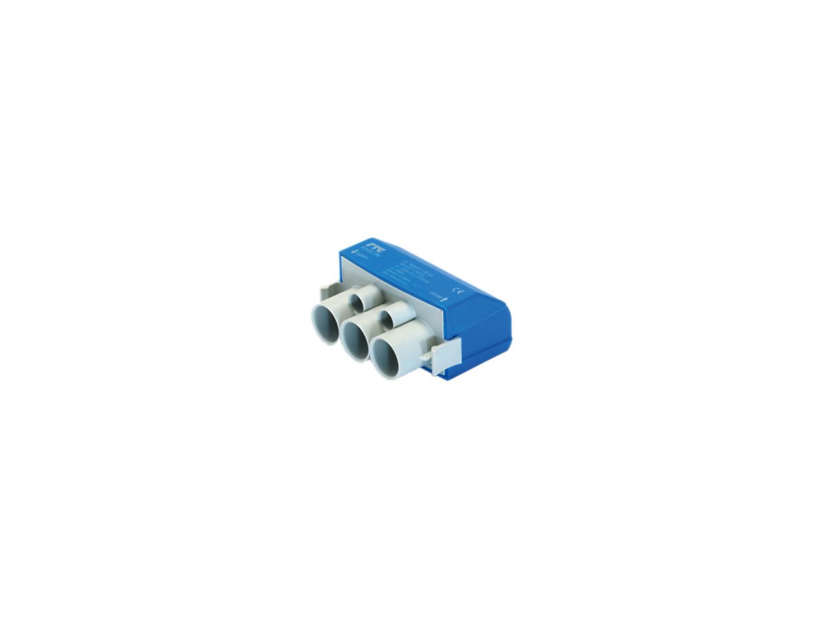 Einspeiseklemme LPDB 3×6…50 mm²/2×2.5…10 mm² blau