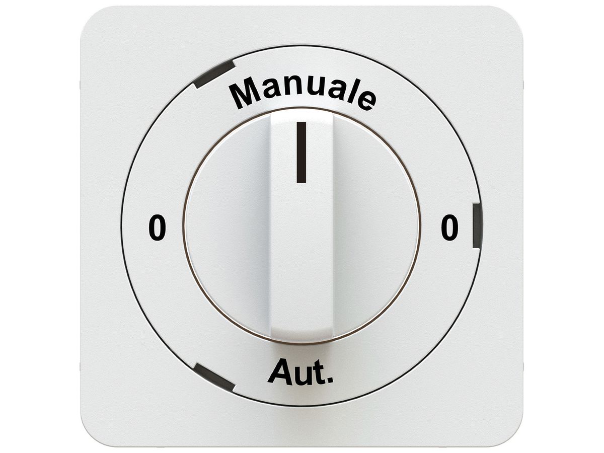 Frontplatte MH priamos 0-Manuale-0-Aut. für Dreh-/Schlüsselschalter weiss