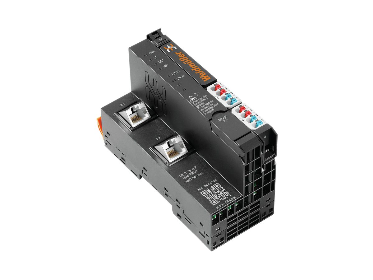 Feldbuskoppler Weidmüller Remote-I/O UR20-FBC-EIP Ethernet, EtherNet/IP