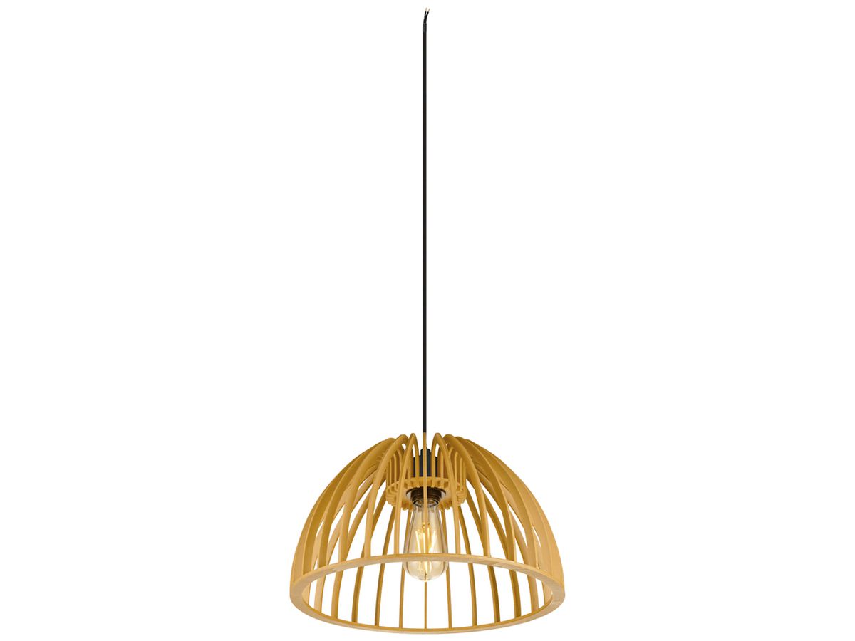 Pendelleuchte SLV WUD half round E27 1×60W direkt Ø380mm braun