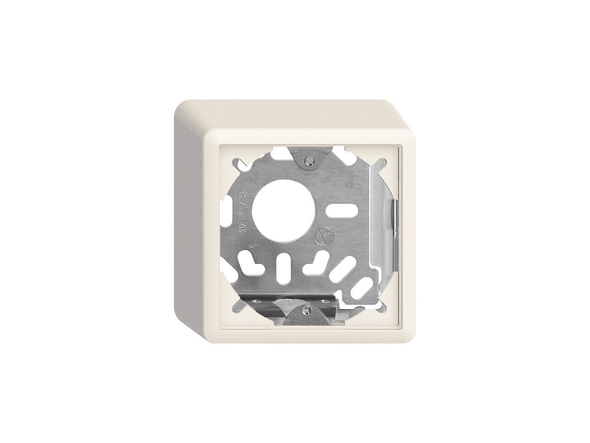 Kappe mit Grundplatte 54mm EDIZIOdue weiss universal