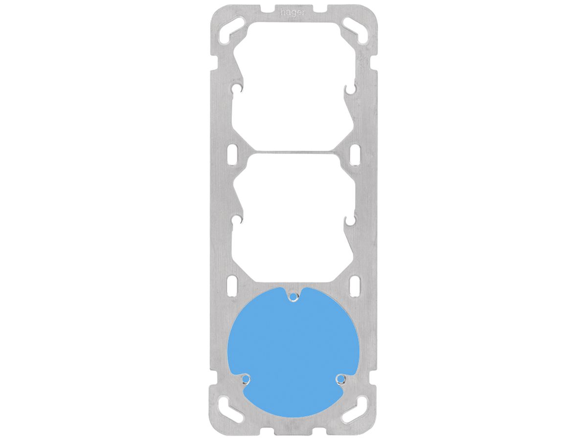 Befestigungsplatte Hager Gr.I-I-I 77×197mm