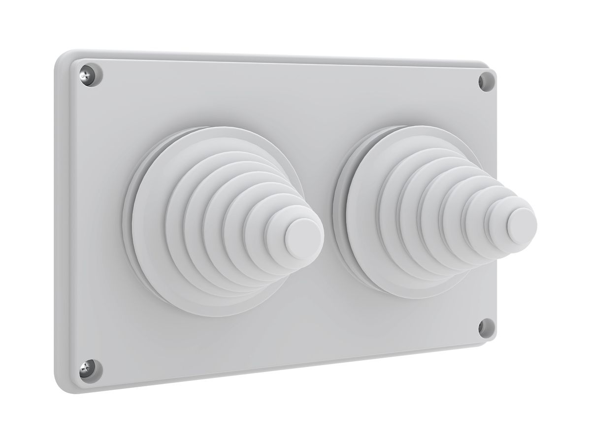Kabeleinführungsplatte Schneider Electric Prisma XS m.Kabelstutzen 2×14…68mm