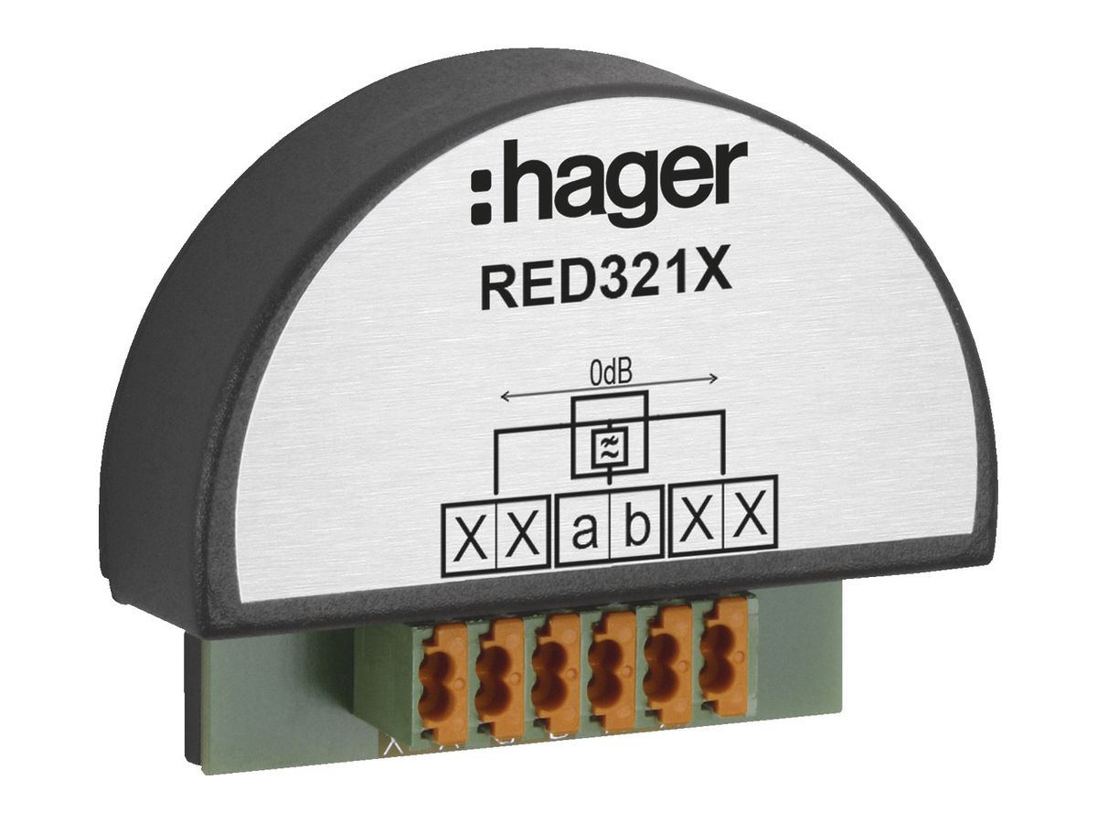 UP-Audio-Auskoppler Hager 2-Draht, für Türsprechanlage