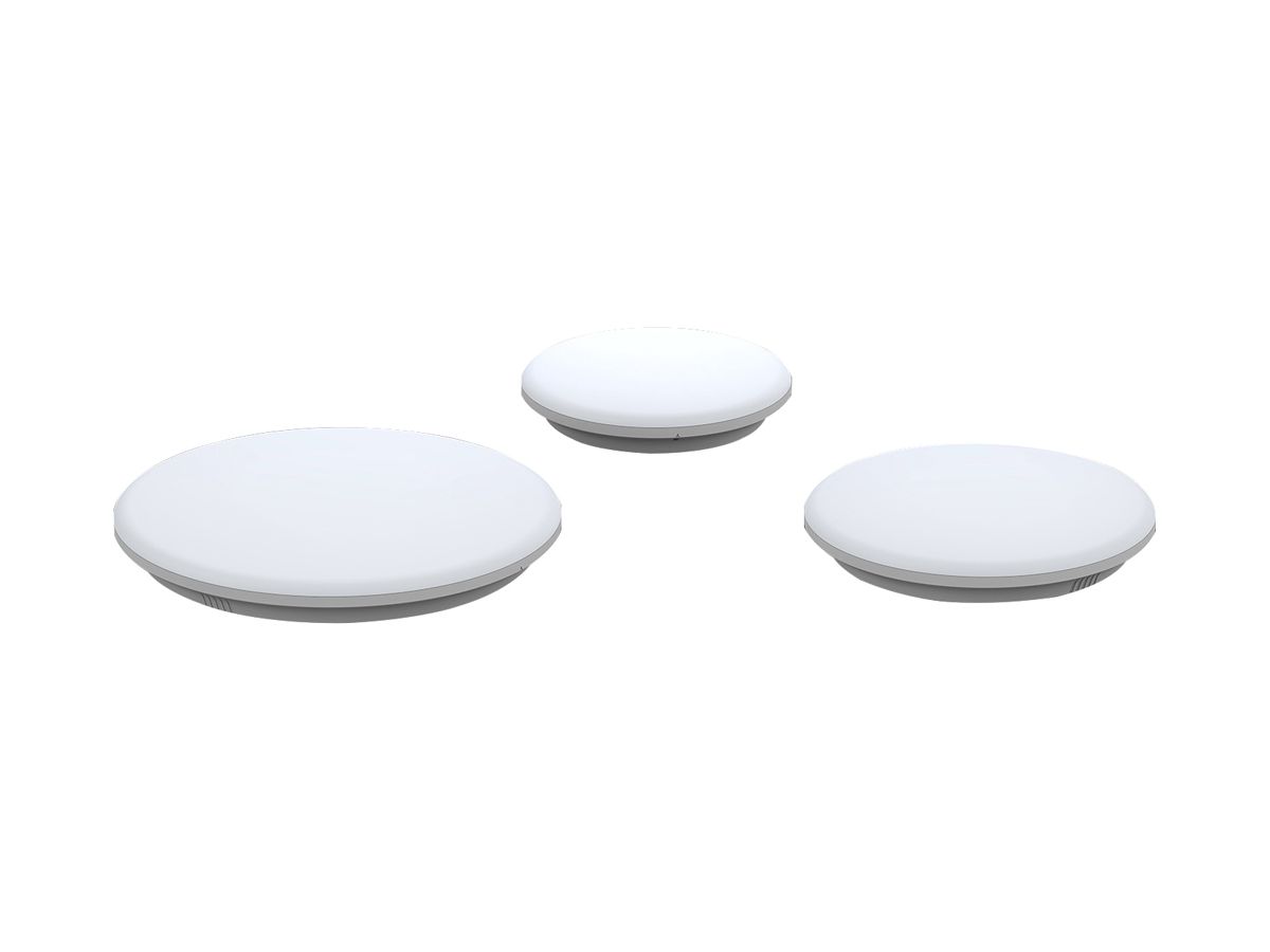 LED-Decken-/Wandleuchte iQLEDS Atari M 18W 3000…5700K Ø275mm IP54 HF weiss