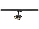Strahler SLV BIMA, 2×GU10 50W mit 3-Phasen-Adapter IP20 schwarz
