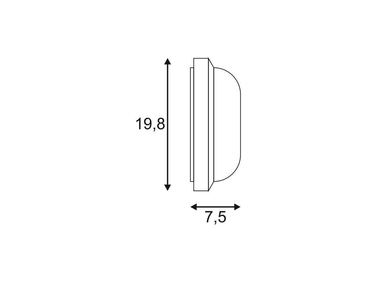 LED-Decken-/Wandleuchte SLV TERANG 2, 11W 680lm 3000K IP44 weiss