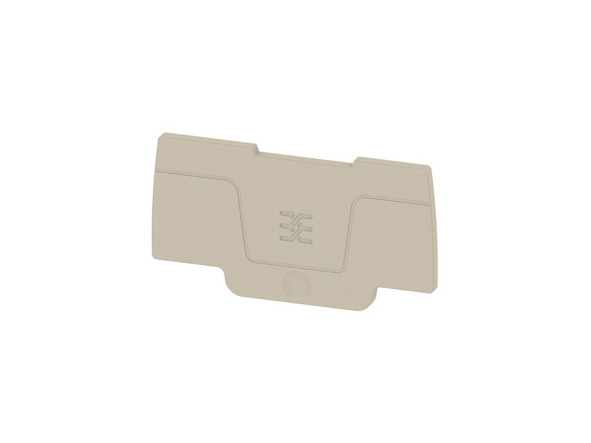 Abschlussplatte Weidmüller ASEP 2C 2.5 56.9×2.1mm beige