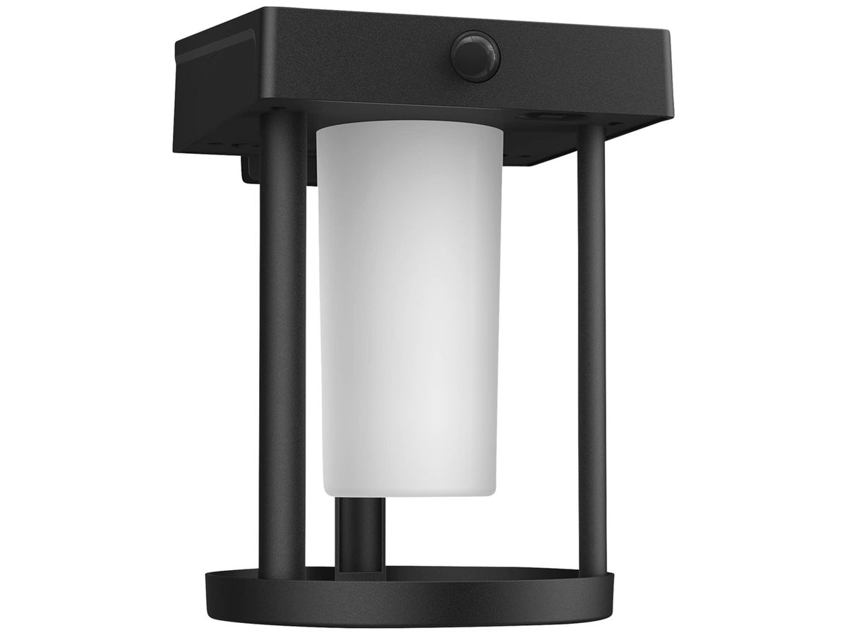 LED-Wandleuchte Philips Camill Solar RD FR IR SEN 1.4W 250lm 830 IP44 schwarz
