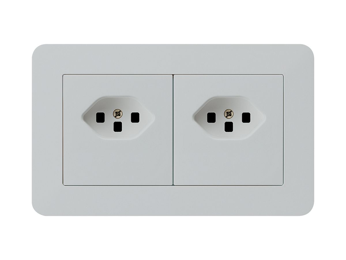 UP-Kombination kallysto.trend Gr.I-I horizontal 2×Typ 23 m.Schraubkl.C lichtgrau