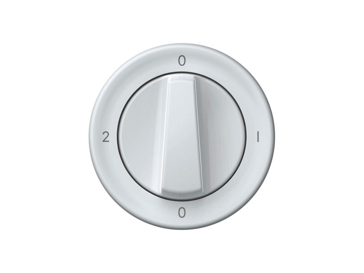 Drehschalter origin Umschalter 2/1L 16A 250V 0-1-0-2 60×60mm weiss