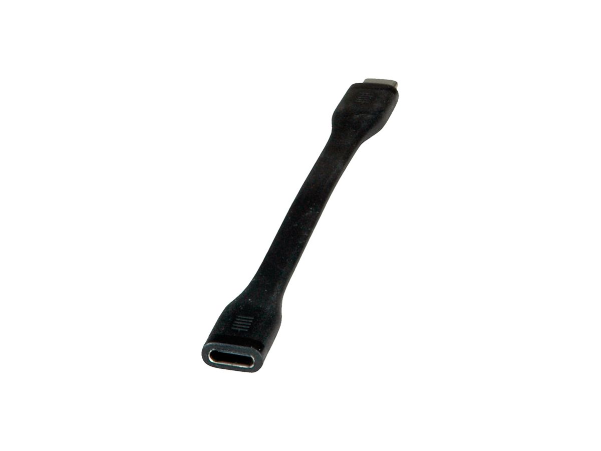 USB-Kabel ROLINE USB-C/USB-C ST/BU (USB4 Gen3×2) 40Gbit/s 100W schwarz 0.115m