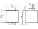 Anbaurahmen Philips RC159Z SMB Aluminium 615.5×615.5×78.5mm weiss